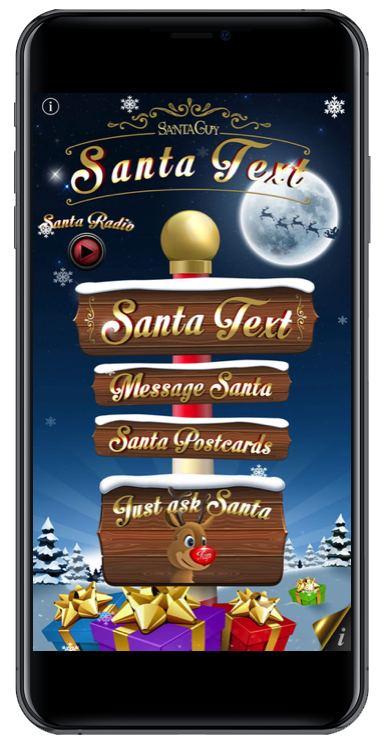 Santa Text iOS app — chat with Father Christmas voiced by Santa voiceover artist Guy Harris